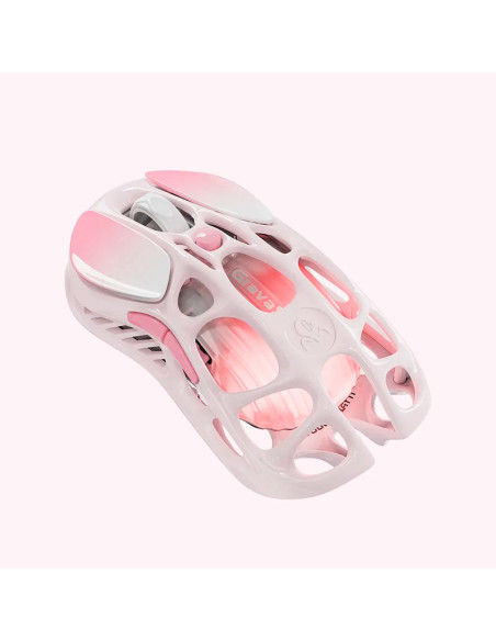MOUSE GAMER GRAVASTAR MERCURY M1 PRO SAKURA PINK ( M1 PRO-PNK ) WIRED -WIRELESS | SENSOR PAW3395DM - 26K DPI | LED-RGB
