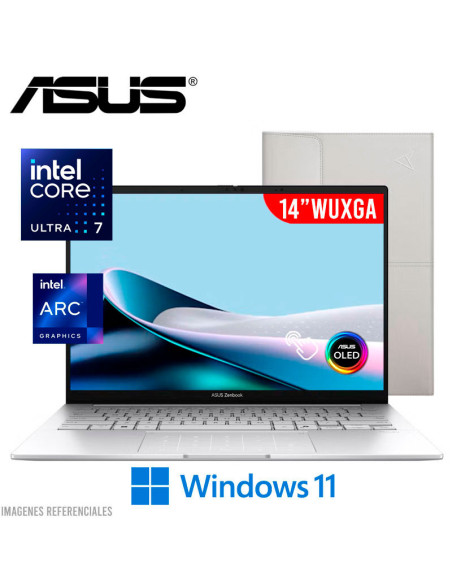 LAPTOP ASUS ZENBOOK UX3405CA-QL225W ULTRA 7-255H 16GB 512GB SSD 14 WUXGA OLED TACTIL WINDOWS 11 (90NB14W4-M02970)