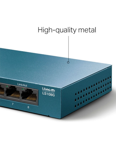 SWITCH TP-LINK (LS108G) GIGABIT 8 PUERTOS