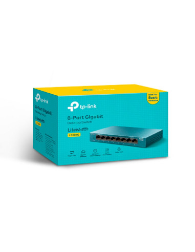 SWITCH TP-LINK (LS108G) GIGABIT 8 PUERTOS