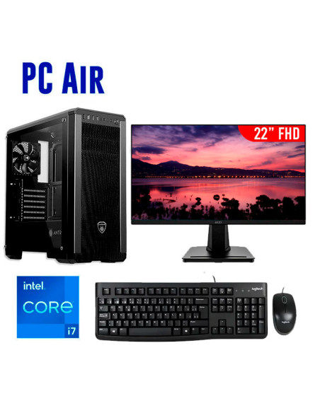 COMPUTADORA AIR INTEL  I7-12700 16GB 512GB SSD + 22 FHD 120HZ + KIT MK120