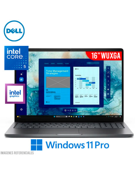 LAPTOP DELL PRO 16 PC16250 5-120U 16GB 512GB SSD 16 WUXGA WINDOWS 11 PRO (5GH0W)