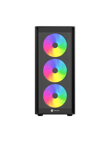CASE GAMER HALION YORK G35 S/FUENTE| VIDRIO TEMPLADO| 4 LED-ARGB