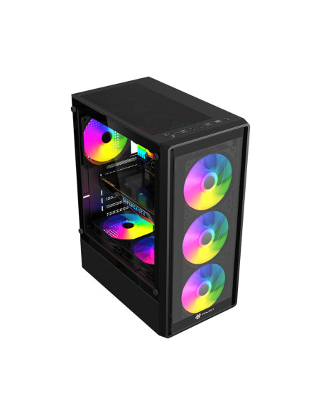 CASE GAMER HALION YORK G35 S/FUENTE| VIDRIO TEMPLADO| 4 LED-ARGB