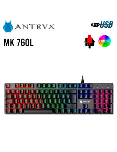 TECLADO GAMER ANTRYX MK 760L (AMK-760LKRE-SP) SWITCH- RED...