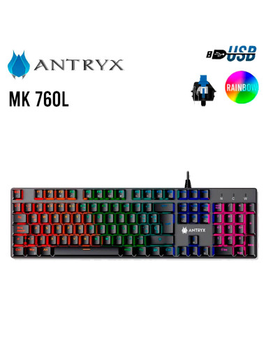 TECLADO GAMER ANTRYX MK 760L (AMK-760LKBL-SP)...