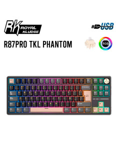 TECLADO GAMER ROYAL KLUDGE ( R87PRO TKL ) PHANTOM |...