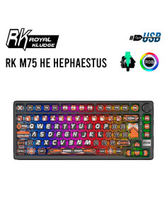 TECLADO GAMER ROYAL KLUDGE (RK M75 HE) HEPHAESTUS| MINT...