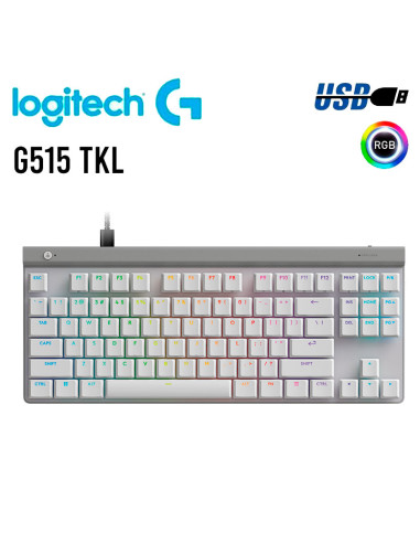TECLADO LOGITECH G515 TKL ( 920-012869 ) WHITE...