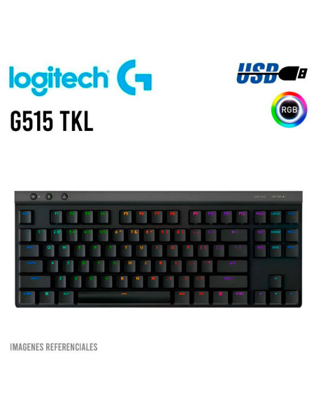 TECLADO LOGITECH G515 TKL ( 920-012868 ) BLACK | GL TACTILE | LED-RGB