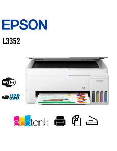 IMPRESORA EPSON MULTIFUNCIONAL ECOTANK L3352...
