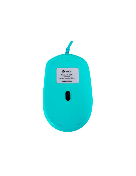 MOUSE TEROS TE-1227S OPTICO USB | VERDE