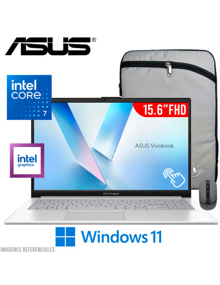 LAPTOP ASUS VIVOBOOK F1504VAP-NB71T INTEL CORE 7 150U 8GB 512GB SSD 15.6" FHD TACTIL WINDOWS 11