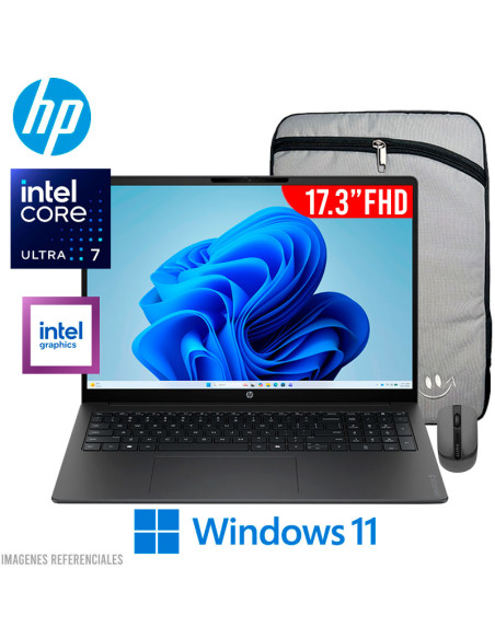 LAPTOP HP OMNIBOOK 3 17-DG0107DX CORE ULTRA 7-255U 16GB DDR5 512GB SSD 17.3" FHD IPS WINDOWS 11 (D7NF3UA-ABA)