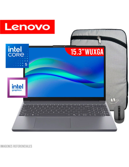 LAPTOP LENOVO IDEAPAD SLIM 3 15IWC11 INTEL CORE 5 320 8GB DDR5 512GB SSD 15.3" WUXGA FREEDOS (83RR00HTLM)