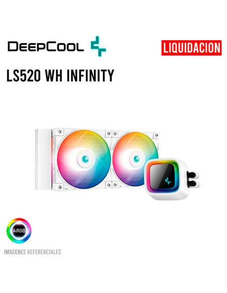 SISTEMA DE ENFRIAMIENTO LIQUIDO DEEPCOOL LS520 WH INFINITY ( R-LS520-WHAMNT-G-1 ) LED-ARGB