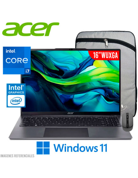 LAPTOP ACER ASPIRE LITE AL16-51P-7984 I7-1255U 16GB DDR5 512GB SSD 16" WUXGA W11(NX.KX0AL.006)