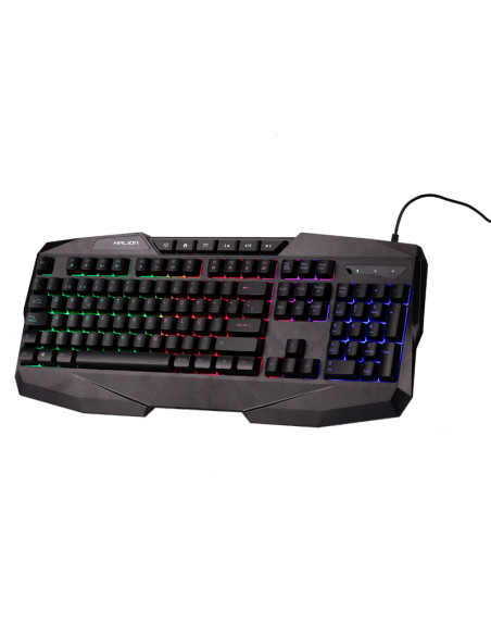 TECLADO GAMER HALION AKULA (K332) | RETROILUMINACION RAINBOW