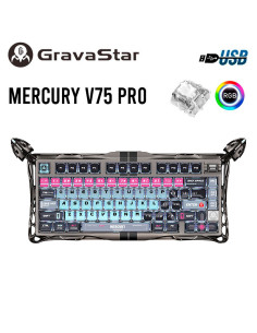 TECLADO GAMER GRAVASTAR MERCURY V75 PRO HE CYBERPUNK...