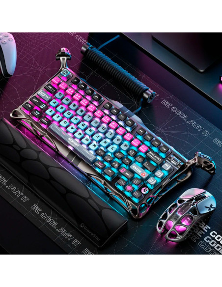 TECLADO GAMER GRAVASTAR MERCURY V75 PRO HE CYBERPUNK (GSV75PRO-RM-EGRY) SWITCH HALL EFFECT| LED-RGB