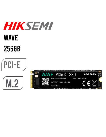 DISCO SOLIDO SSD HIKSEMI 256GB WAVE (HS-SSD-WAVE(P) 256G) PCIE 3.0| NVME M.2