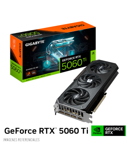 TARJETA DE VIDEO GIGABYTE RTX 5060TI 8GB GAMING OC ( GV-N506TGAMING OC-8GD ) 128 BITS