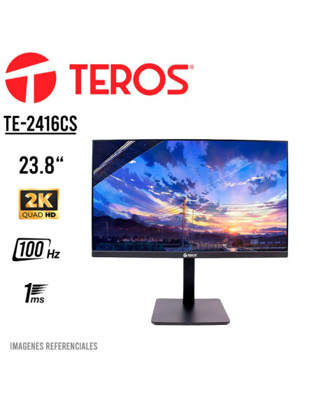 MONITOR TEROS TE-2416CS 23.8 QHD IPS 100HZ 1MS CAMARA WEB