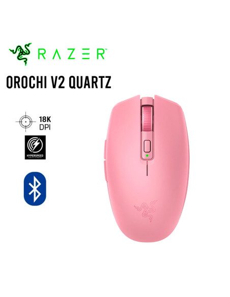 MOUSE GAMER RAZER OROCHI V2 QUARTZ EDITION (RZ01-05690300-R3U1) WIRELESS| 18K DPI/ BT 60M