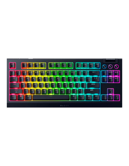 TECLADO GAMER RAZER BLACKWIDOW V4 TENKEYLESS HYPERSPEED (RZ03-05480200-R3U1) WIRELEES- SWITCH NARANJA