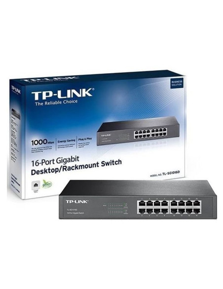 SWITCH TP-LINK (TL-SG1016D) 16 PUERTOS | 10/100/1000 MBPS