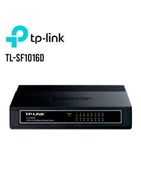 SWITCH TP-LINK (TL-SF1016D) 16 PUERTOS | 10/100MBPS