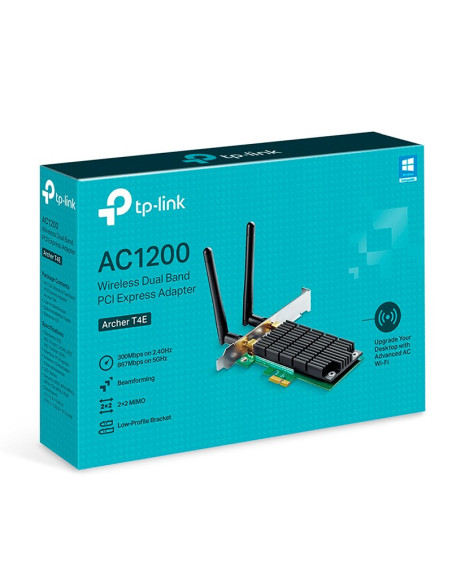 ADAPTADOR TP-LINK ARCHER T4E AC1200 | PCI EXPRESS | DOBLE BANDA