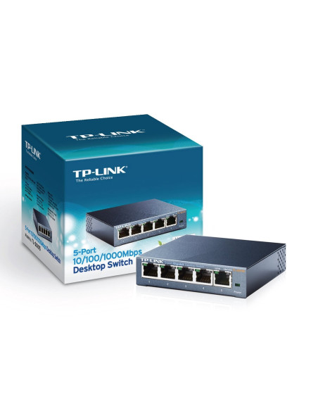 SWITCH TP-LINK 5 PUERTOS TL-SG105 10/100/1000MBPS METALICO