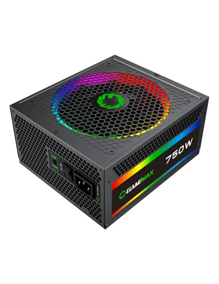 FUENTE GAMEMAX RGB-750 750W | GOLD | MODULAR | LED-RGB