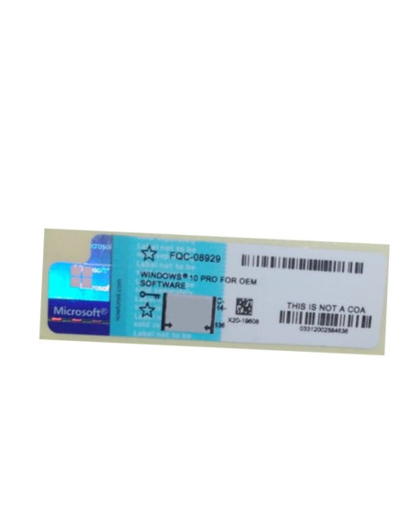LICENCIA MICROSOFT WINDOWS 10 PRO 64 BITS OEM / STICKER