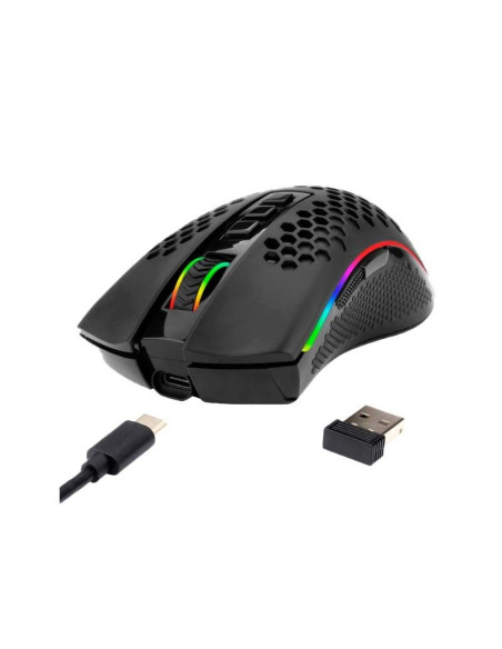 MOUSE GAMER REDRAGON STORM PRO ( M808-KS ) LED RGB | WIRELESS | USB | 16000 DPI | BLACK