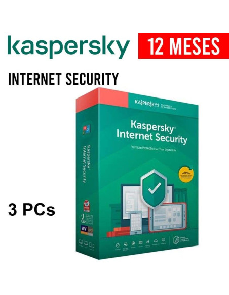 ANTIVIRUS KASPERSKY INTERNET SECURITY | 3 PCS | 12 MESES