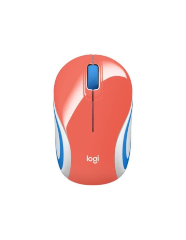 MOUSE LOGITECH M187 (910-005362) CORAL WIRELESS