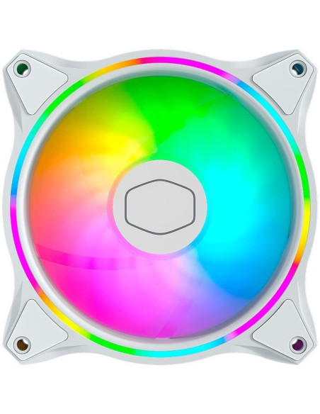 COOLER CASE COOLER MASTER MASTERFAN MF120 HALO WHITE ( MFL-B2DW-18NPA-R1 ) 120MM | LED-RGB