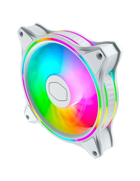 COOLER CASE COOLER MASTER MASTERFAN MF120 HALO WHITE ( MFL-B2DW-18NPA-R1 ) 120MM | LED-RGB