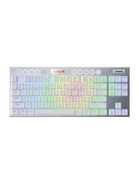 TECLADO GAMER REDRAGON HORUS TKL ( K621W-RGB ) LED-RGB | USB TYPE-C | WIRELESS | SWITCH RED | WHITE