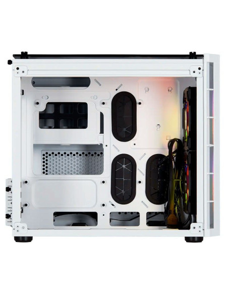 CASE CORSAIR CRYSTAL 280X WHITE ( CC-9011137-WW ) SIN FUENTE | VIDRIO TEMPLADO | LED-RGB