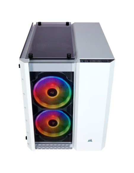 CASE CORSAIR CRYSTAL 280X WHITE ( CC-9011137-WW ) SIN FUENTE | VIDRIO TEMPLADO | LED-RGB