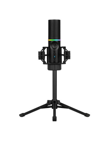 MICROFONO STREAMPLIFY MIC-48-RGB-TP-BK SOPORTE...