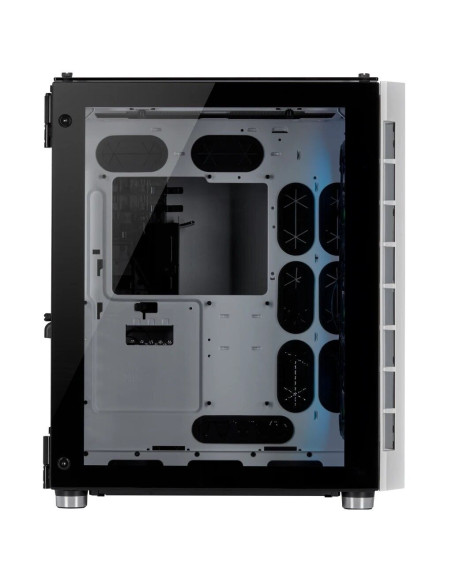 CASE CORSAIR CRYSTAL 680X WHITE ( CC-9011169-WW ) SIN FUENTE | VIDRIO TEMPLADO | LED-RGB