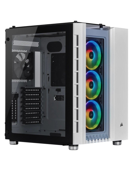 CASE CORSAIR CRYSTAL 680X WHITE ( CC-9011169-WW ) SIN FUENTE | VIDRIO TEMPLADO | LED-RGB
