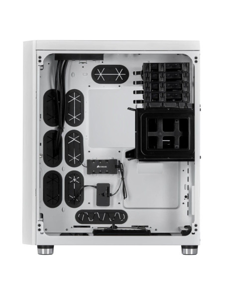 CASE CORSAIR CRYSTAL 680X WHITE ( CC-9011169-WW ) SIN FUENTE | VIDRIO TEMPLADO | LED-RGB