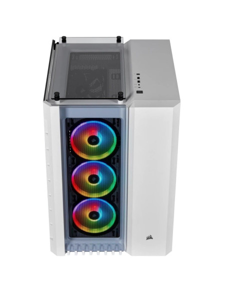 CASE CORSAIR CRYSTAL 680X WHITE ( CC-9011169-WW ) SIN FUENTE | VIDRIO TEMPLADO | LED-RGB