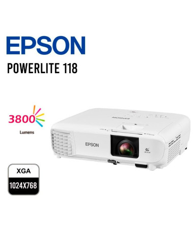 PROYECTOR EPSON POWERLITE 118 3LCD ( V11HA03020...