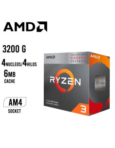 PROCESADOR AMD RYZEN 3 3200G (YD3200C5FHBOX) 3.6GHZ 6.0MB...